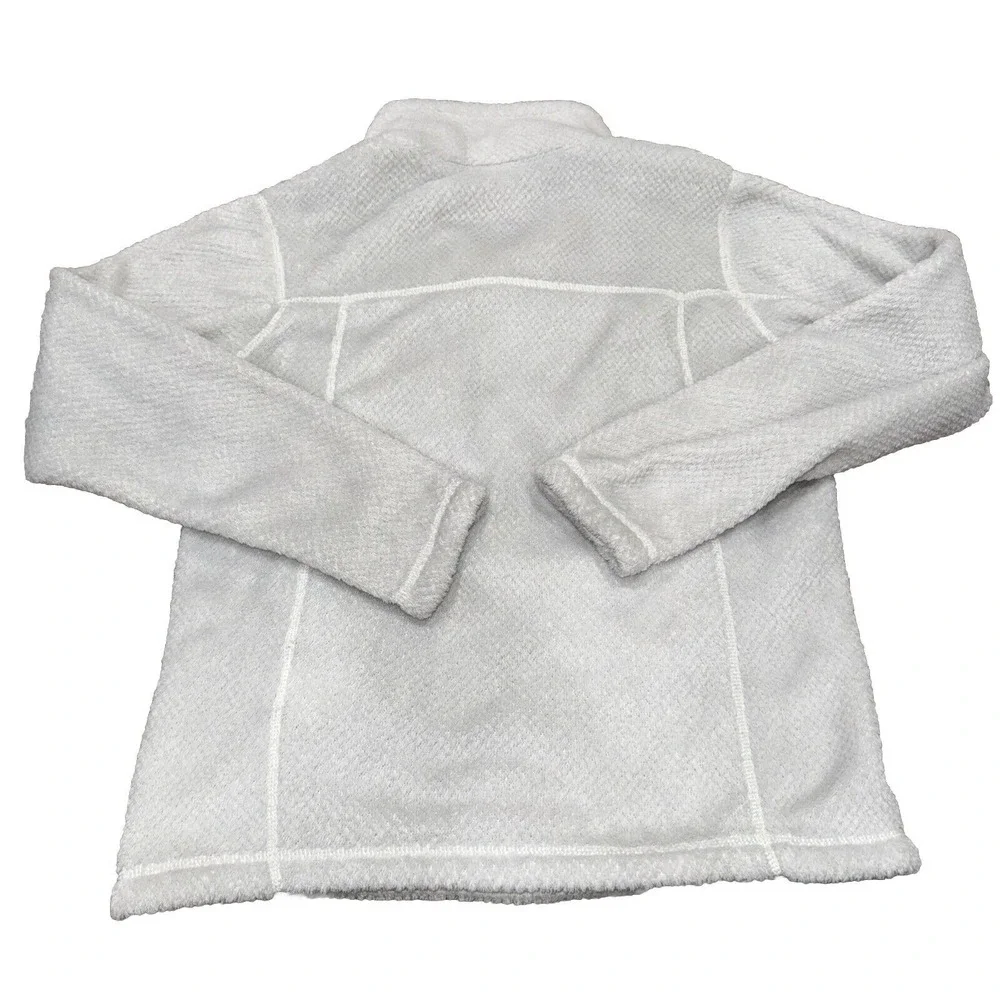PATAGONIA Women's Re-Tool 1/4 Snap-T Pullover Fleece Off White Grey Size Small - Picture 2 of 6